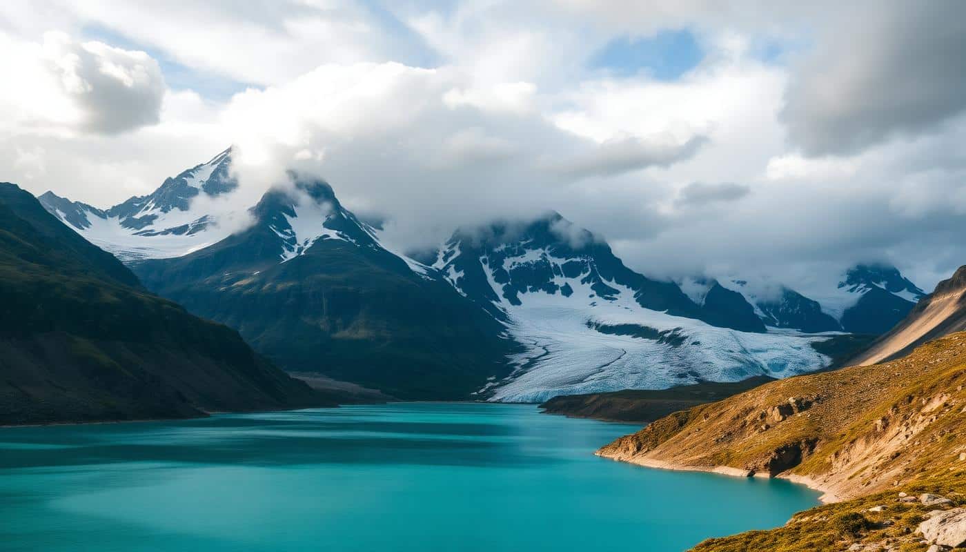 Patagonia mountains and turquoise lake — Elias Thorne Photography